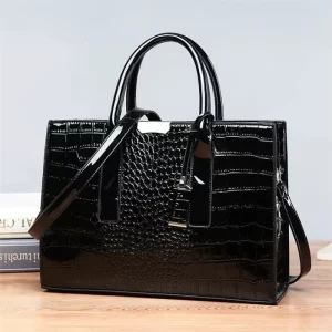 High-End Full Grain Crocodile Tote Bag
