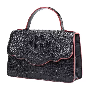Designer Luxury Crocodile Texture Tote Bag
