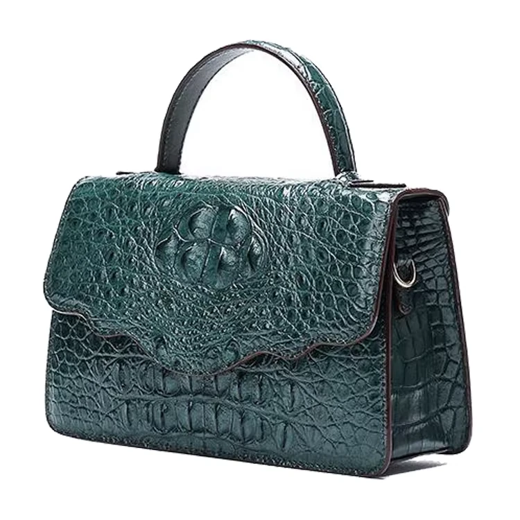 Classic Luxury Crocodile Embossed Tote Bag