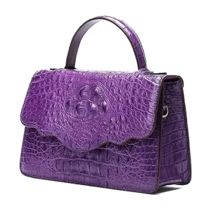 Vintage Premium Crocodile Leather Tote Bag